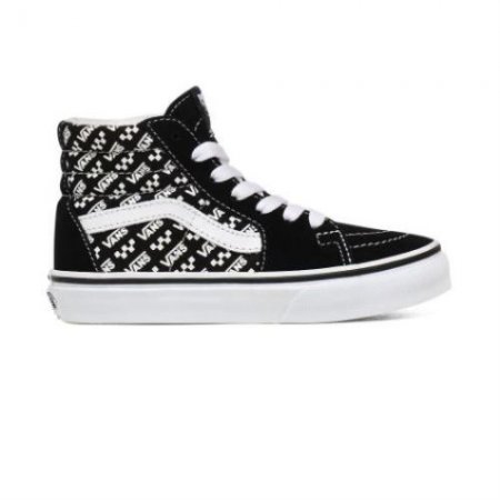 Vans | Kids'Logo Repeat Sk8-Hi Kids (4-8 years) (Logo Repeat) Black/True White