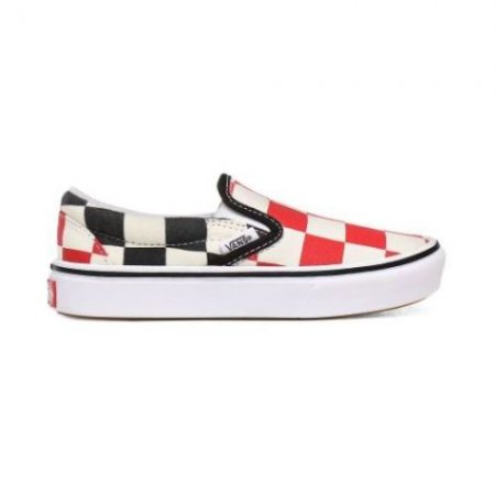 Vans | Kids'Big Checker ComfyCush Slip-On Kids (4-8 years) (Big Checker) Red/Black