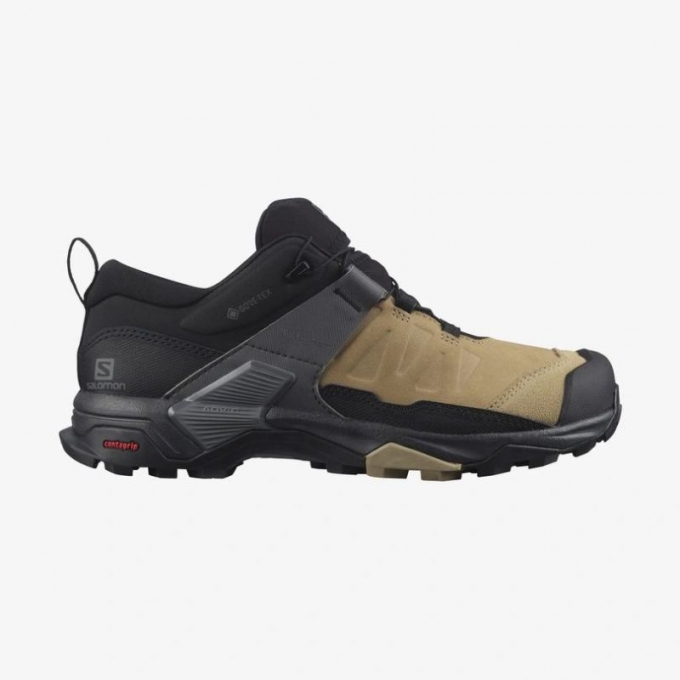 Salomon | Women's X ULTRA 4 LEATHER GORE-TEX-Kelp / Black / Quiet Shade