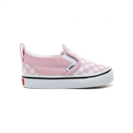 Vans | Kids'Checkerboard Slip-On V Toddler (1-4 years) (Checkerboard) Lilac Snow/True White