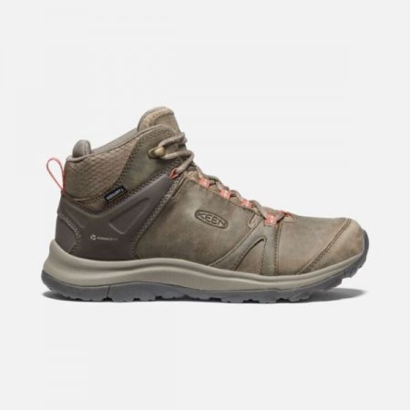 Keen | For Women | Terradora II Leather Waterproof Boot-Brindle/Redwood