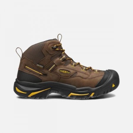 Keen | For Men | Braddock Waterproof Mid (Soft Toe)-CASCADE BROWN/TAWNY OLIVE