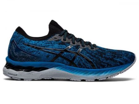 ASICS | FOR MEN GEL-NIMBUS 23 KNIT - Reborn Blue/Black