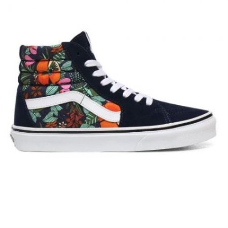 Vans | Women's Multi Tropic Sk8-Hi (Multi Tropic) Dress Blues/True White