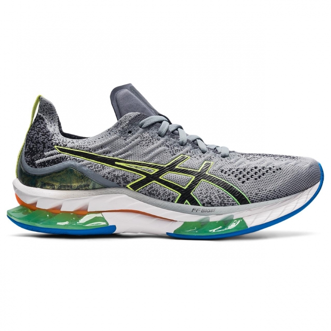 Asics | Men's GEL-KINSEI BLAST-Sheet rock/Glow yellow