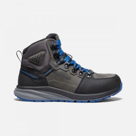 Keen | For Men | Red Hook Waterproof Boot (Carbon-Fiber Toe)-Steel Grey/Bright Cobalt