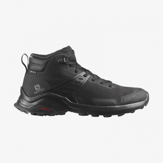 Salomon | Men's X RAISE MID GORE-TEX-Black / Black / Quiet Shade