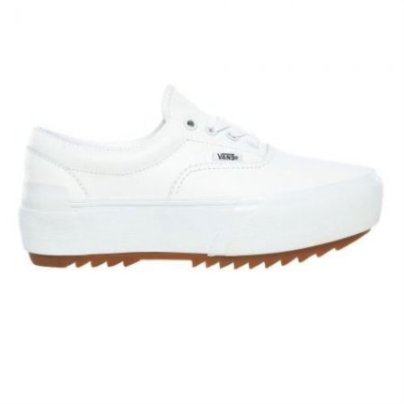 Vans | Women's Leather Era Stacked (Leather) True White/True White