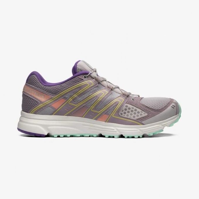 Salomon | Women's X-MISSION 3-Quail / Ashes Of Roses / Golden Kiwi