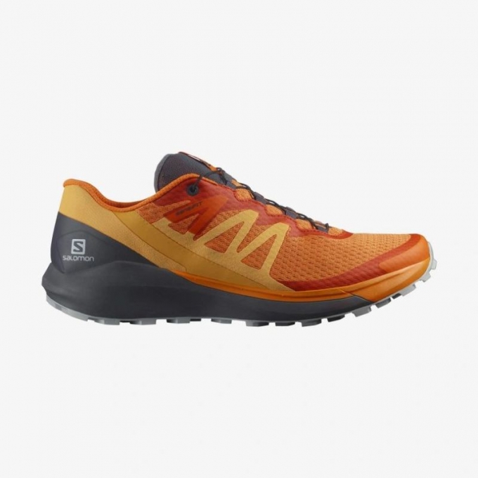 Salomon | Men's SENSE RIDE 4-Vibrant Orange / Ebony / Quarry