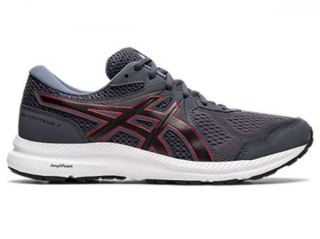 ASICS | FOR MEN GEL-CONTEND 7 (4E) - Carrier Grey/Classic Red